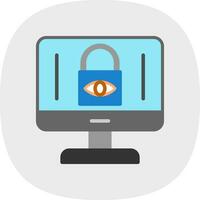 Internet Privacy Concerns Vector Icon Design
