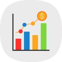 Market Trends Shift Vector Icon Design