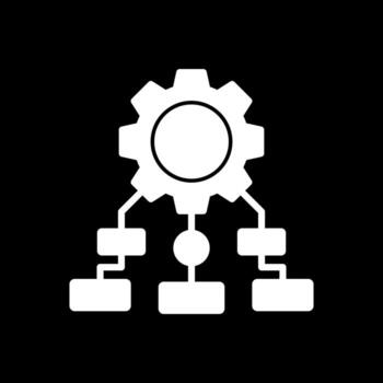 Process Mapping Vector Icon Design