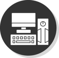 diseño de icono de vector de pc