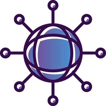 Network User Vector Icon Design