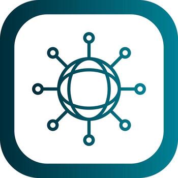 Network User Vector Icon Design