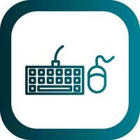 Keyboard And Mouse Vector Icon Design