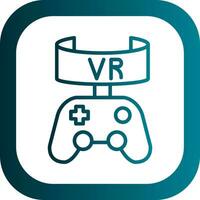 Vr Game Vector Icon Design