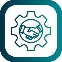 Strategic Partnerships Vector Icon Design