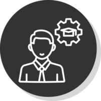 Knowledge Management Vector Icon Design