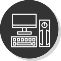 diseño de icono de vector de pc