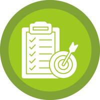 Goal Setting Vector Icon Design