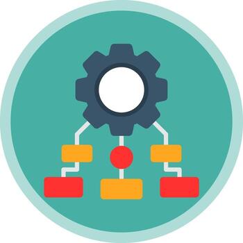 Process Mapping Vector Icon Design