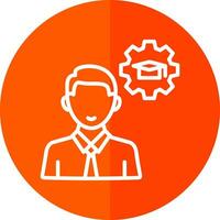 Knowledge Management Vector Icon Design