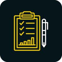 Performance Evaluation Vector Icon Design