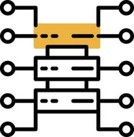 Organizational Structure Vector Icon Design