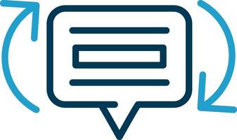 Feedback Loops Vector Icon Design
