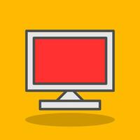 Monitor Screen Vector Icon Design