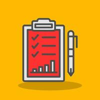 Performance Evaluation Vector Icon Design