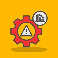 Risk Mitigation Vector Icon Design