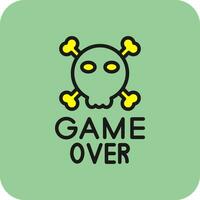 Game Over Vector Icon Design