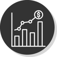 Market Trends Shift Vector Icon Design