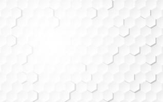 Abstract white background of Embossed surface Hexagon,Honeycomb modern pattern concept, Creative light and shadow style. Geometric mesh minimal clean gradient color for wallpaper.vector illustration vector