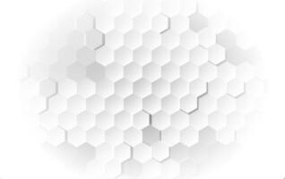 Abstract white background of Embossed surface Hexagon,Honeycomb modern pattern concept, Creative light and shadow style. Geometric mesh minimal clean gradient color for wallpaper.vector illustration vector