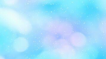 Snow blue glitter lights,Screen blur Light reflections loop.Bokeh blue particles blur lights background texture smooth motion graphics.Bright softness modern decoration.Abstract space illustration photo