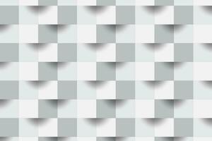 3D Abstract zoom focus white geometric shape from gray cubes.Brick wall squares texture.Panoramic Solid Surface background.Creative design Seamless minimal modern pattern wallpaper illustration. photo