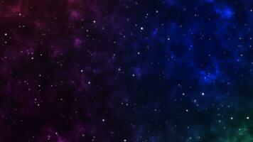 Traveling through star fields in galaxy space as a supernova colorful light glowing.Space Nebula blue background moving motion graphic with stars space rotation nebula photo