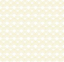 Seamless abstract yellow wave pattern japanese tradition style. Fabric texture retro decorative wallpaper. Chinese traditional oriental ornament background, yellow clouds pattern seamless illustration vector