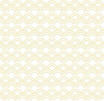 sin costura resumen amarillo ola modelo japonés tradicion estilo. tela textura retro decorativo fondo de pantalla. chino tradicional oriental ornamento fondo, amarillo nubes modelo sin costura ilustración vector