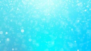 Abstract background with animation of flying particles as bokeh light  Beautiful seamless loop. bubbles snow Floating Dust Particles with Flare on blue Background in Slow Motion dynamic wind in air photo