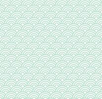 Seamless abstract green wave pattern japanese tradition style. Fabric texture retro decorative wallpaper. Chinese traditional oriental ornament background, green clouds pattern seamless illustration vector