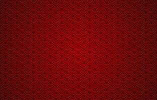 Seamless abstract red wave pattern japanese tradition style. Fabric texture retro decorative wallpaper. Happy Chinese new year traditional oriental ornament background, Red clouds pattern illustration vector
