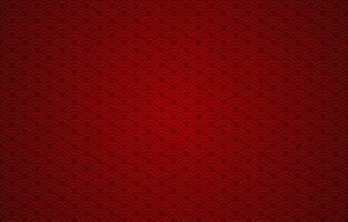 sin costura resumen rojo ola modelo japonés tradicion estilo. tela textura retro decorativo fondo de pantalla. contento chino nuevo año tradicional oriental ornamento fondo, rojo nubes modelo ilustración vector