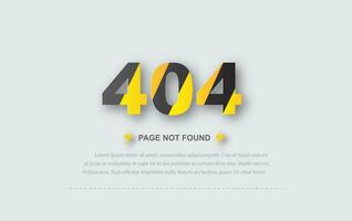 Page not found 404. 404 error page with Origami paper art and craft concept. Link to empty non existent page. view Under workers repairs website. Under Construction Industrial Sign. vector EPS10