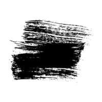 Black brush stroke on white background vector