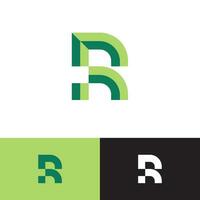 modern letter R logo vector