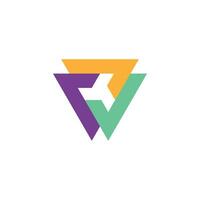 triangle check logo vector