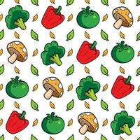 vegetables pattern vector