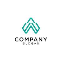 Abstract logo of the letter A and form a triangle. Suitable for companies focusing on quality and simplicity. Editable and easy to custom vector