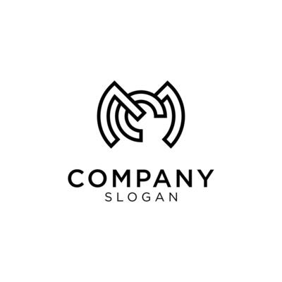 The logo combines several letters into one original and unique symbol. The letters that are read are the letters M, C and E. Created with lineart syle. Editable and easy to custom
