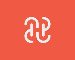 The letter H logo is abstract, easy to remember and unique. Other letters that can be represented are the letters D or P. vector