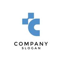 letter T and C network connection logo vector