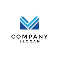 modern and simple initial letter M and V logo vector