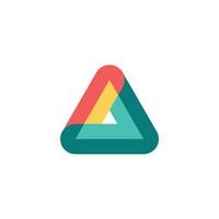 modern triangle logo. vector