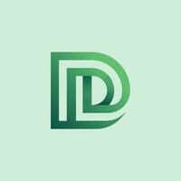 natural and modern letter DL or LD logo vector