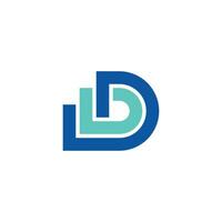 letter D data chart statistic logo. vector