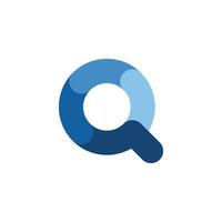 modern magnifying glass or loop logo. vector