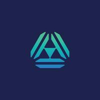 The sporty and masculine triangle logo is perfect for any business that is passionate. vector