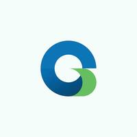 modern letter G circle logo vector