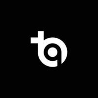 modern and elegant letter TQ or QT initial logo vector